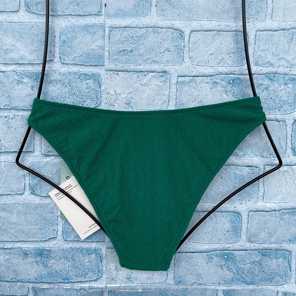 AWAY THAT DAY - ANGUILLA BIKINI - EMERALD GREEN TEXTURE LARGE - Picture 9 of 13
